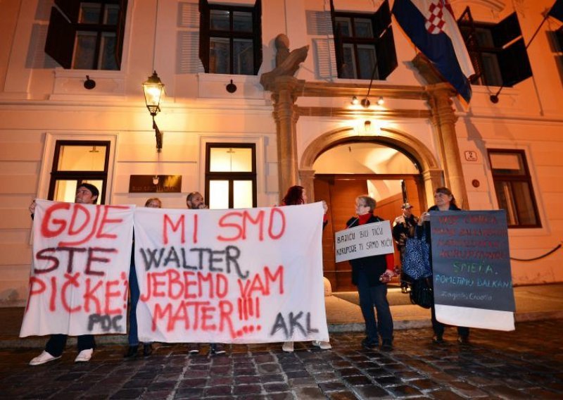 Balkanski prosvjed protiv korupcije u Zagrebu
