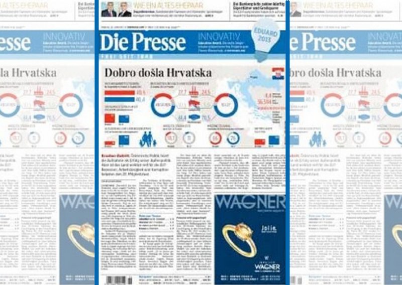 Die Presse na naslovnici na hrvatskom: Dobro došla Hrvatska