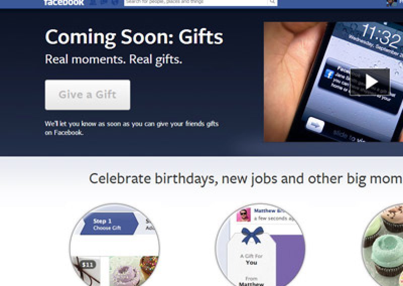 Facebook Gifts - darivanje putem društvene mreže