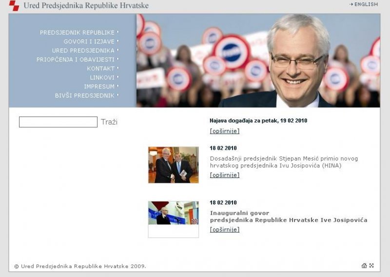 Josipović i virtualno uselio u Ured predsjednika