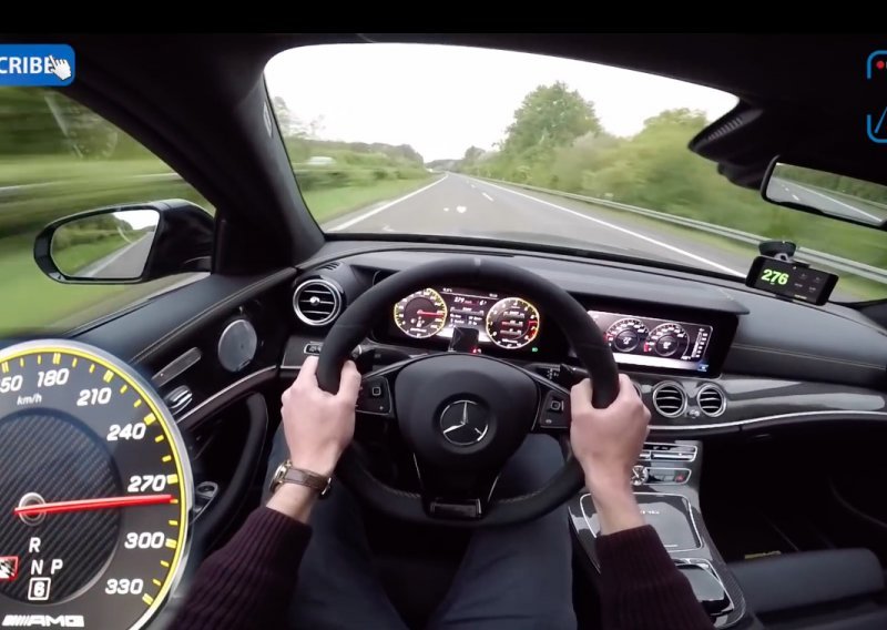 Pogledajte kako lako Mercedes AMG E63 S stiže do 300 km/h!