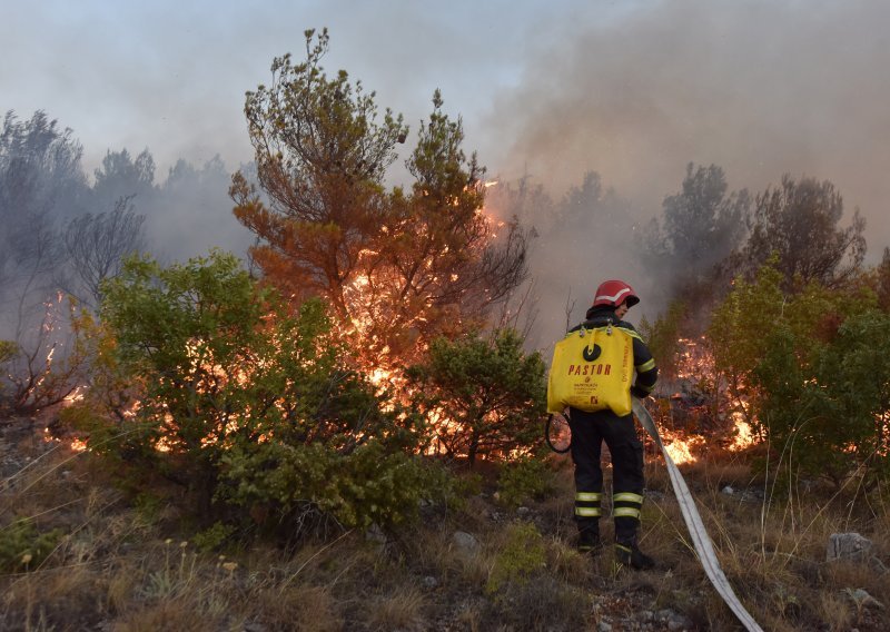 Požar kod Drvenika lokaliziran, vatrogascima pomogla i kiša