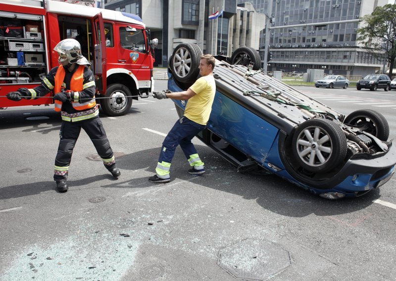 U prometnoj nesreći u centru Zagreba ozlijeđene dvije osobe