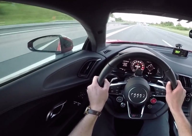 Ovako izgleda 324 km/h u Audiju na autocesti