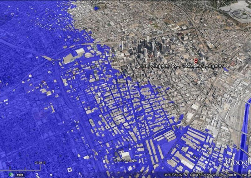 Kako bi izgledao vaš grad potopljen dizanjem oceana?