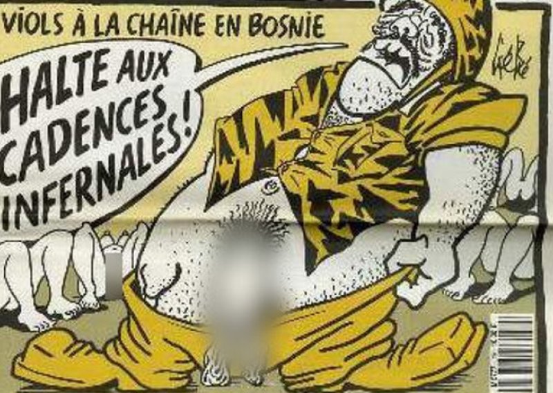 Karikature Charlie Hebdoa o genocidu podigle buru u BiH