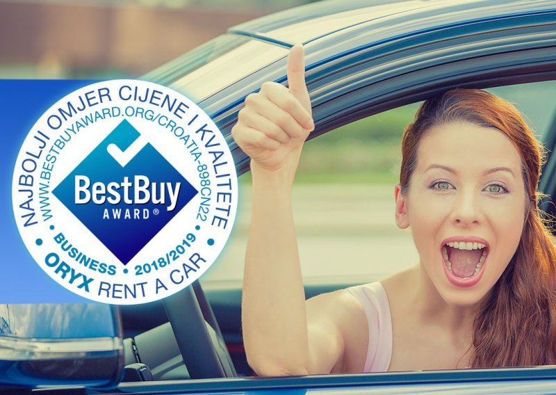 ORYX Rent a car – ponosni nositelj znaka Best Buy Award
