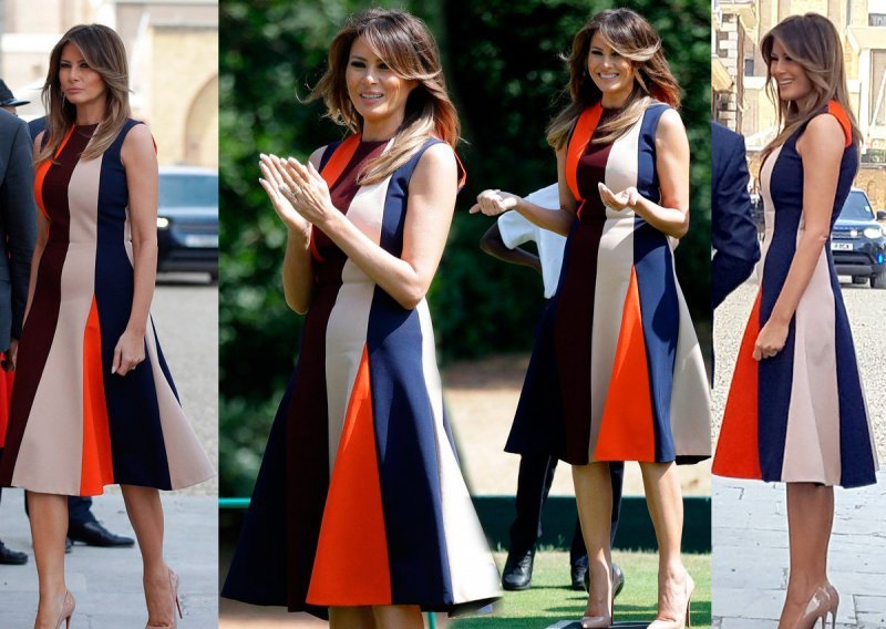 Nastavlja s modnom diplomacijom: Melania šeće Londonom u haljini Victorije Beckham