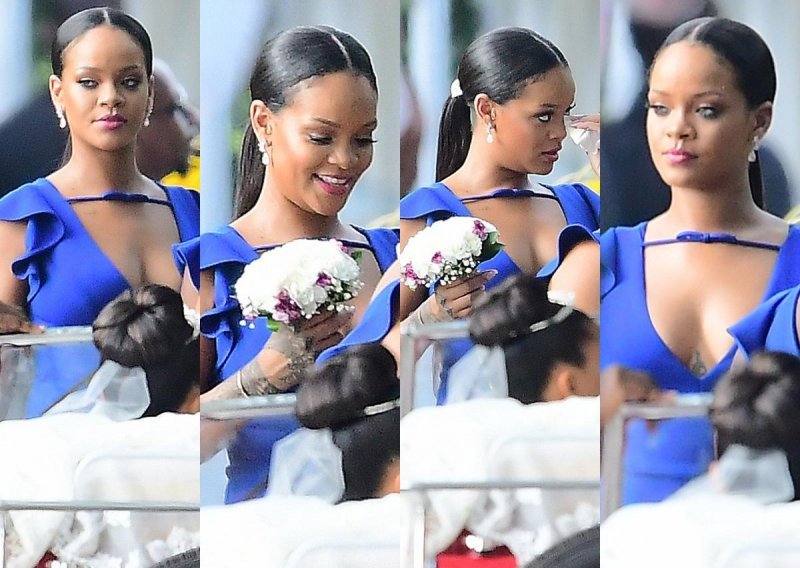 Rihanna s titulom djeveruše zablistala na vjenčanju prijateljice
