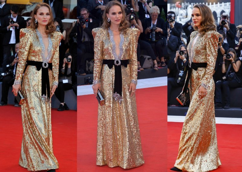 Natalie Portman izazvala senzaciju u zlatnoj haljini
