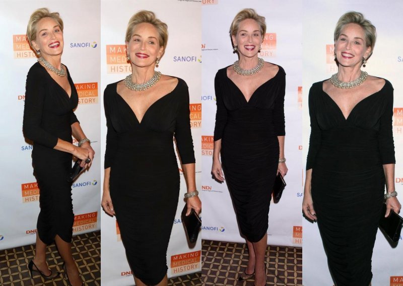 Sharon Stone u 60. žari i pali: Mala crna haljina pristaje joj kao salivena