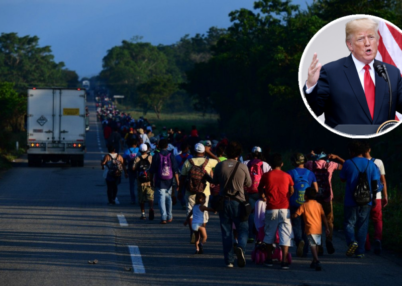 Trump najavio da zbog migranata šalje vojsku na granicu s Meksikom