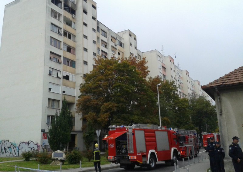 Izgorio stan u zagrebačkom naselju Gajnice