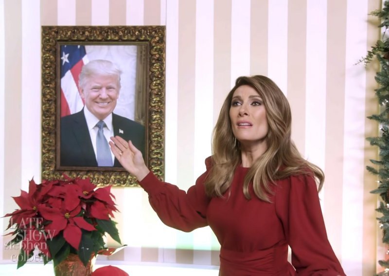 Kako dobra parodija: 'Melania Trump' poslala božićnu poruku, Amerikanci se valjaju