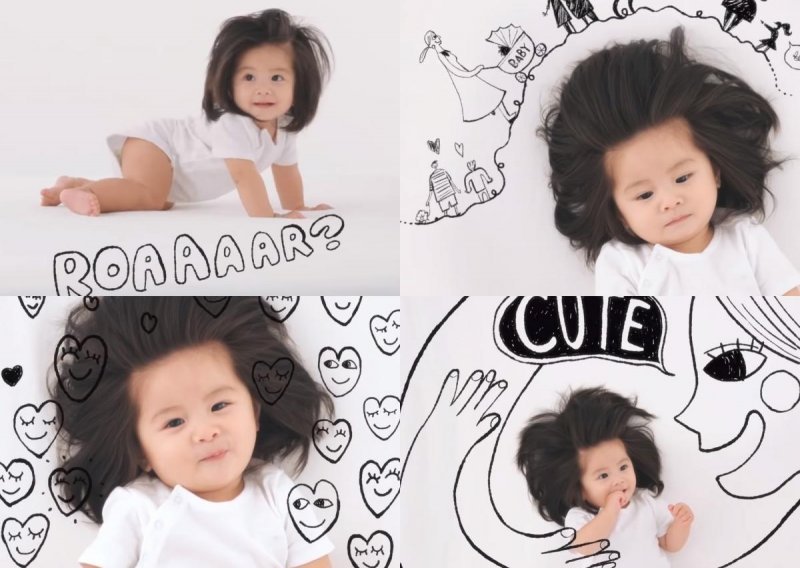 Preslatka beba zvijezda je Instagrama: Zbog nevjerojatne kose postala zaštitno lice poznatog brenda