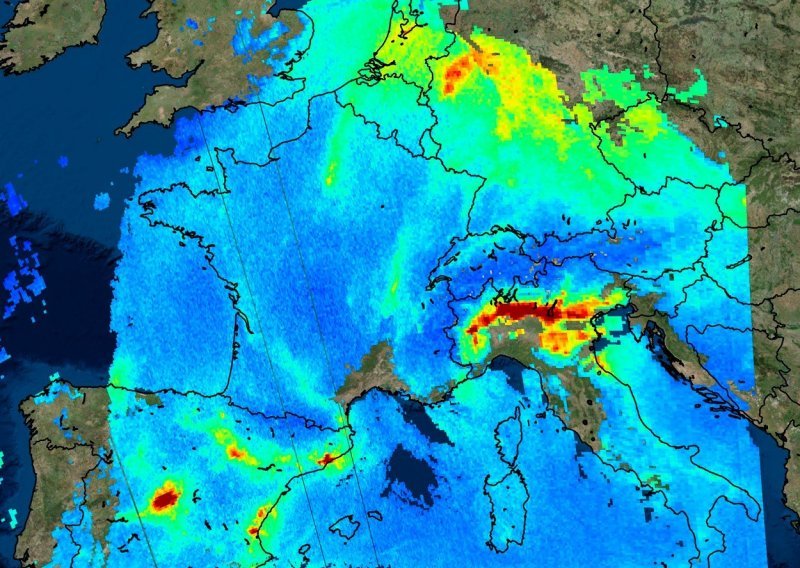Ne, to nisu gradska svjetla: Ova mapa prikazuje zagađenje dušikovim dioksidom koje je izazvao čovjek