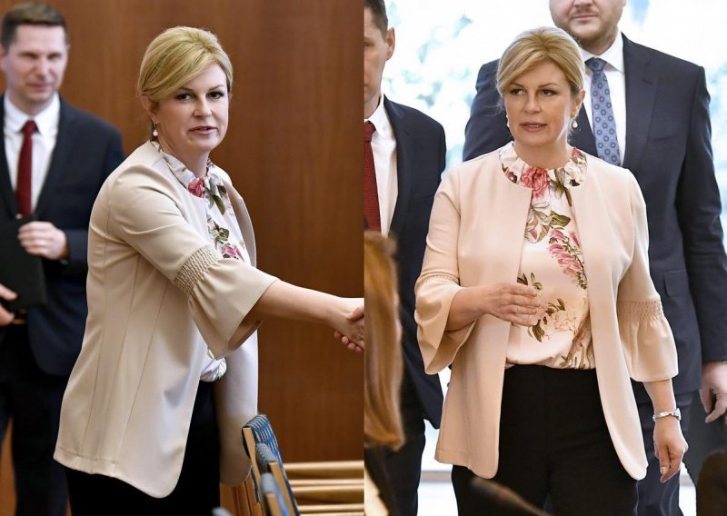 Sve vještija u sklapanju outfita: Predsjednica Grabar-Kitarović razigranim stajlingom priziva proljeće