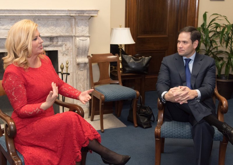 Predsjednica se susrela s Trumpovim suparnikom Marcom Rubiom