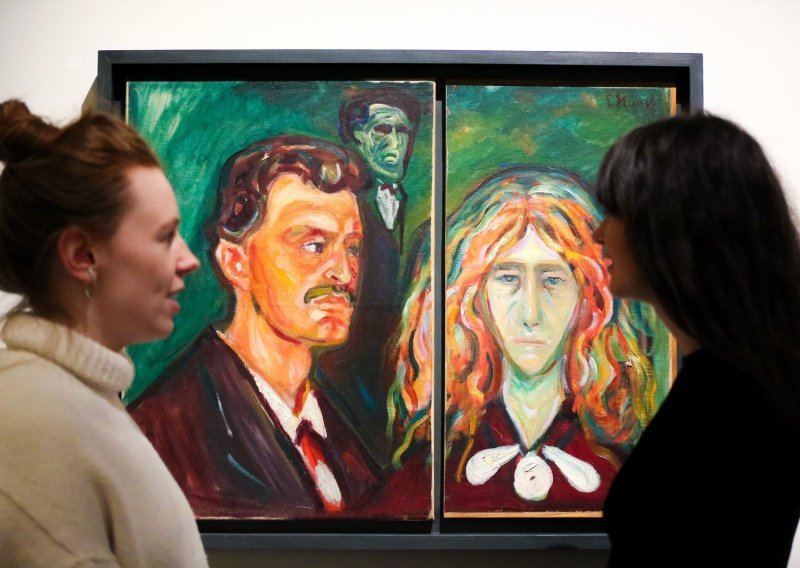 Dijelovi slike koju je Munch prerezao nakon velike svađe prvi put izloženi zajedno