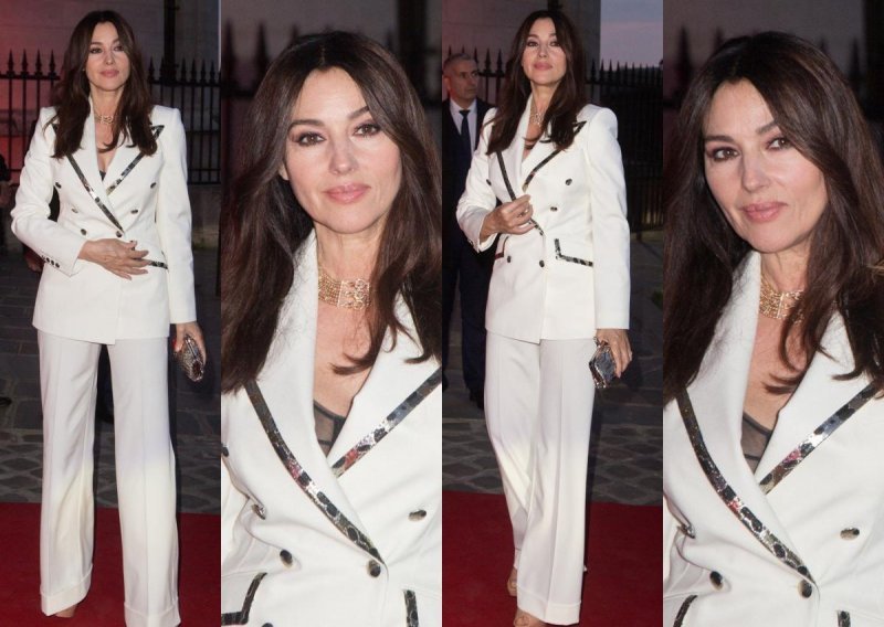 Zanosna Monica Bellucci plijenila elegancijom u šik bijelom odijelu