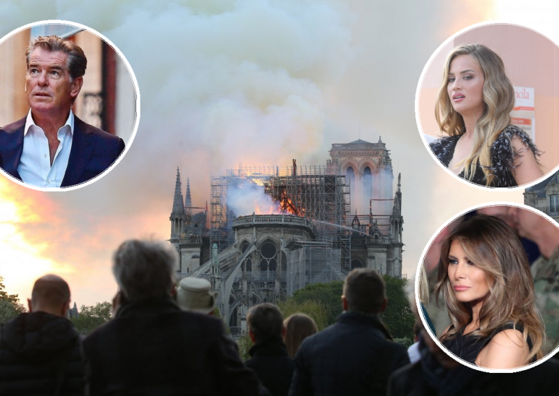 Dok simbolu Pariza prijeti katastrofa, poznati uputili molitve za spas crkve Notre-Dame