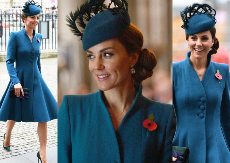 Osmijeh je spasio loš odabir: Kate Middleton modno podbacila tirkiznim kaputom omiljene kreatorice