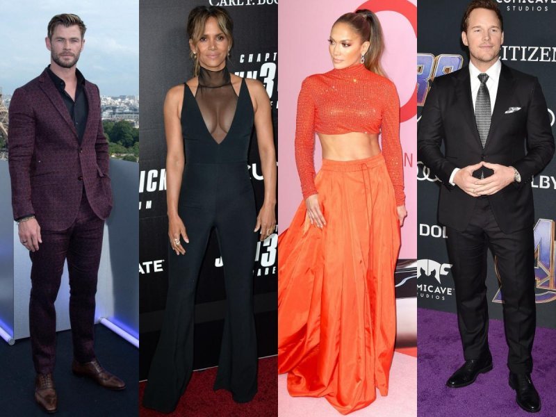 Chris Hemsworth, Halle Berry, Jennifer Lopez, Chris Pratt