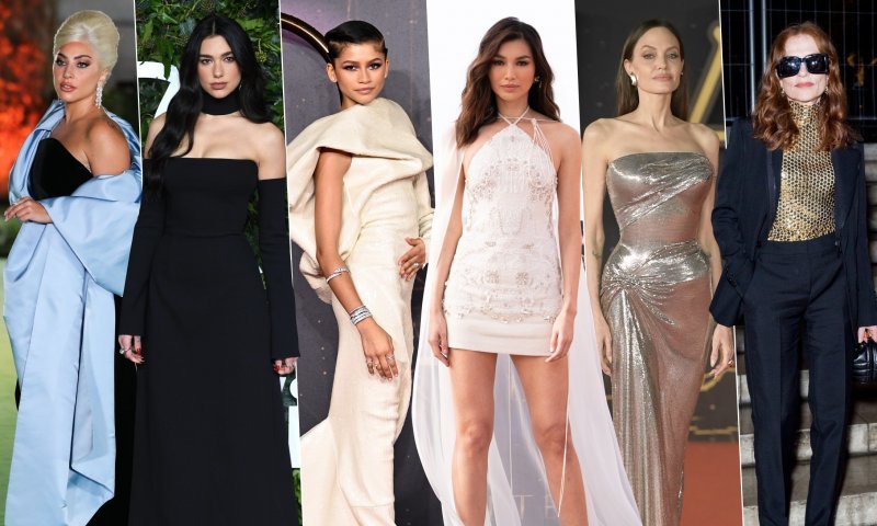 Lady Gaga, Dua Lipa, Zendaya, Gemma Chan, Angelina Jolie, Isabelle Huppert