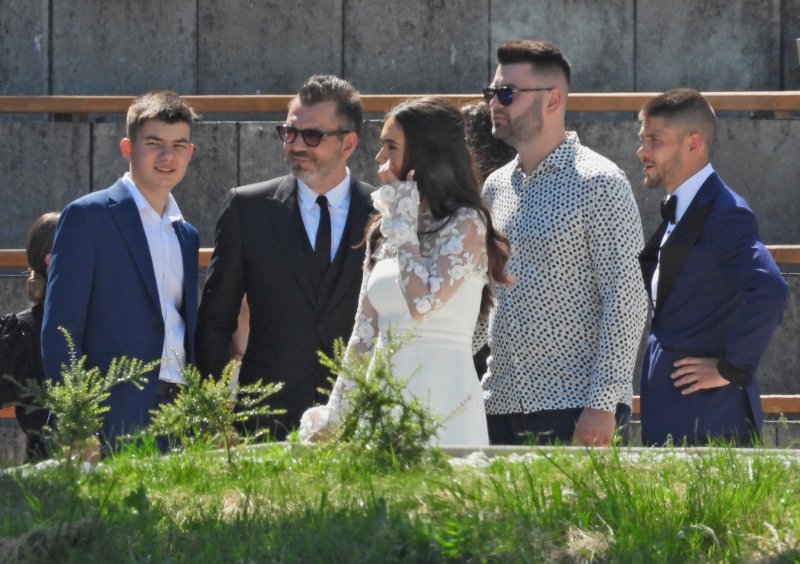 Crkveno vjenčanje Mije i Andreja Kramarića i krštenje sina Viktora