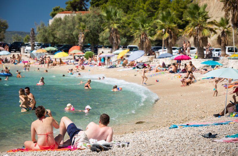 Gužva na plažama u Splitu