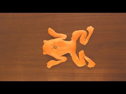 Žaba - Orange Origami Art
