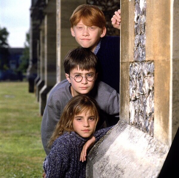 Rupert Grint, Daniel Radcliffe i Emma Watson