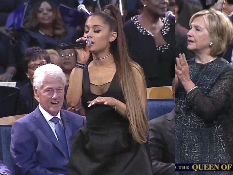 Bill i Hilary Clinton, Ariana Grande