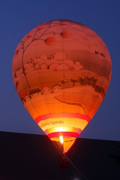 Predstavljanje balona na vrući zrak oslikanog djelom Ivana Rabuzina