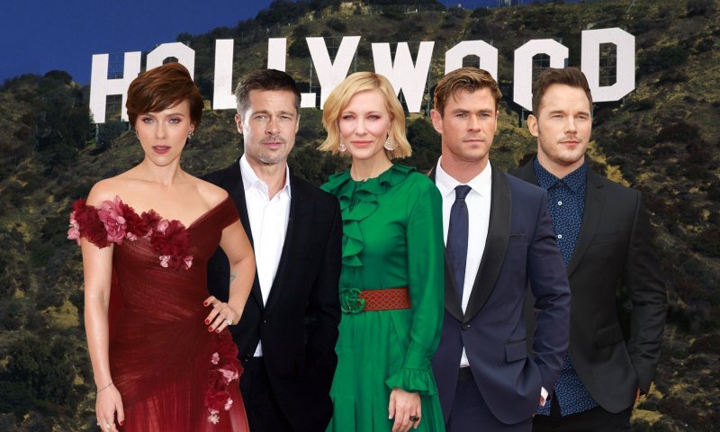 Scarlett Johansson, Brad Pitt, Cate Blanchett, Chris Hemsworth i Chris Pratt