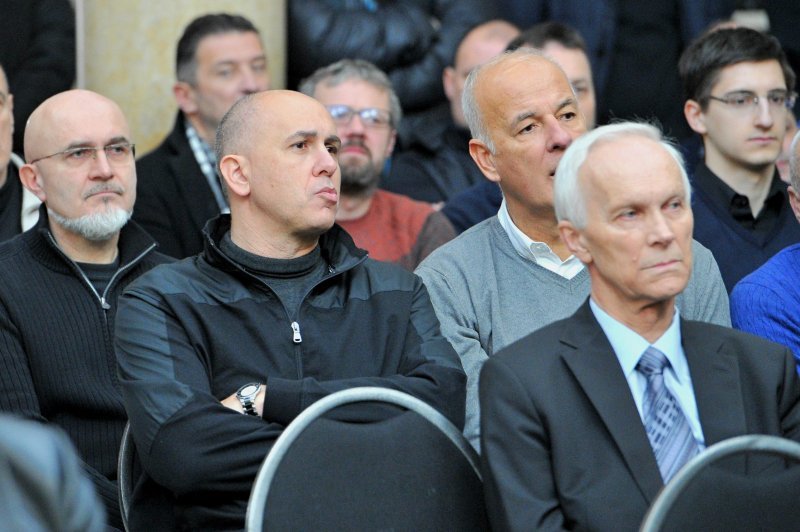 Dražen Anzulović i Joško Poljak na komemoraciji za košarkaškog trenera Boška Božića Pepsija
