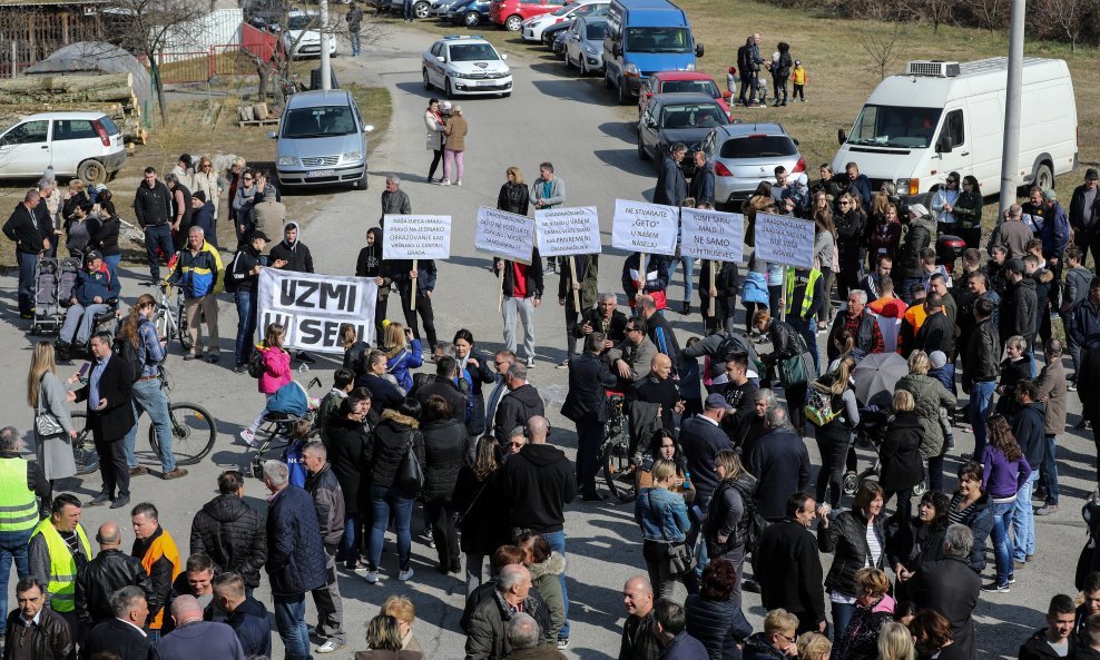 Građani Petruševca prosvjedovali su u četvrtak