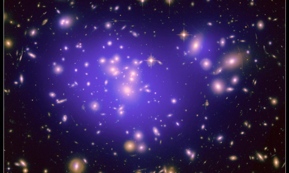 Hubble je mapirao tamnu tvar u klasteru galaksija