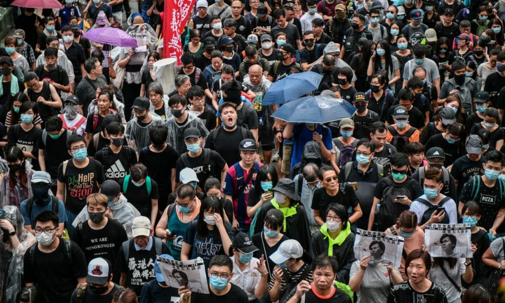 Prosvjed u Hong kongu.