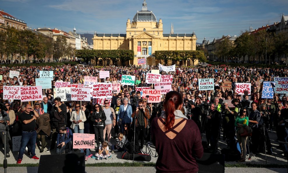 Prosvjed 'Pravda za djevojčice' u Zagrebu