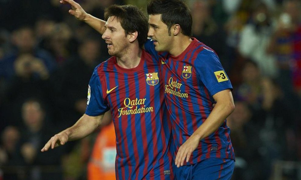 Lionel Messi FC Barcelona 2011 David Villa