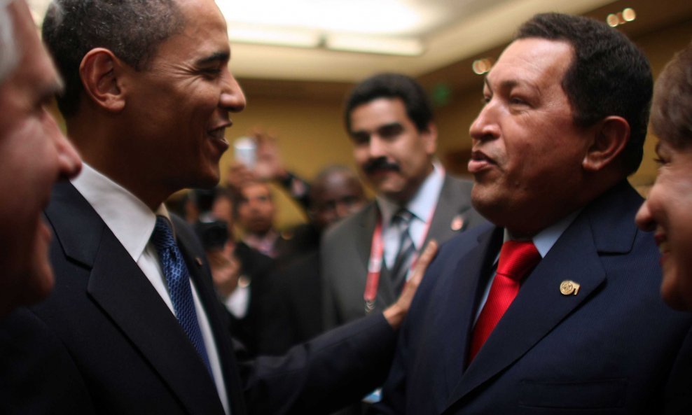 Barack Obama i Hugo Chavez