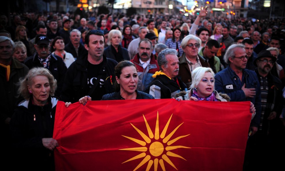 Prosvjedi u Makedoniji protiv šire upotrebe albanskog jezika