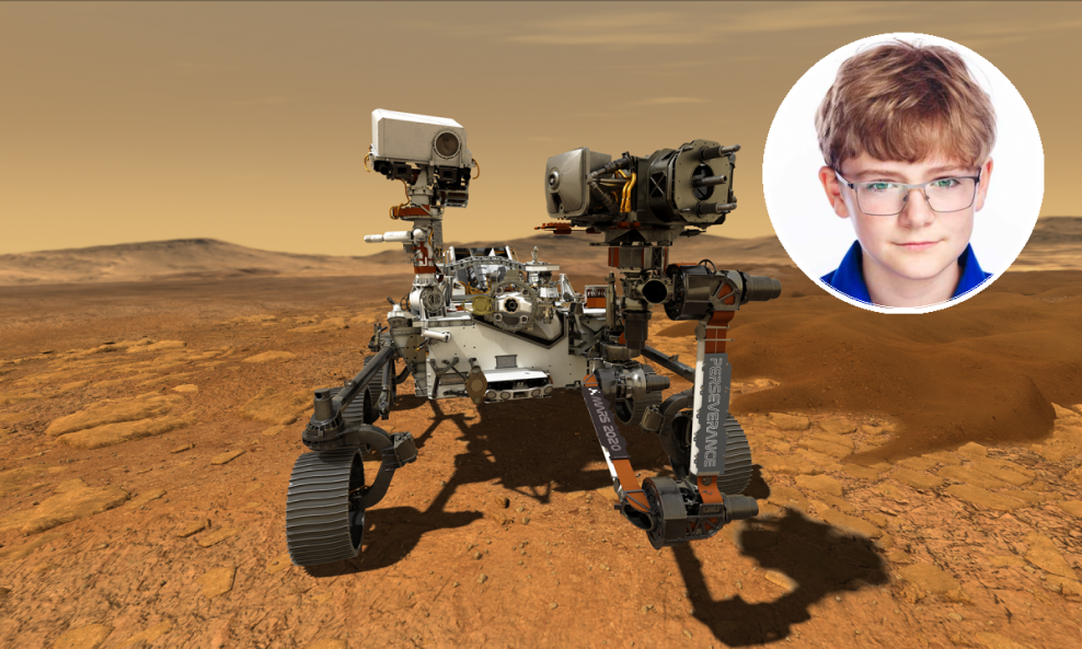 Alexander Mather i rover Perseverance koji će ovo ljeto krenuti u svoju misiju na Mars