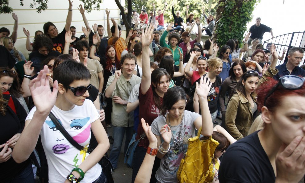 sveučilište zadar studenti blokada prosvjed