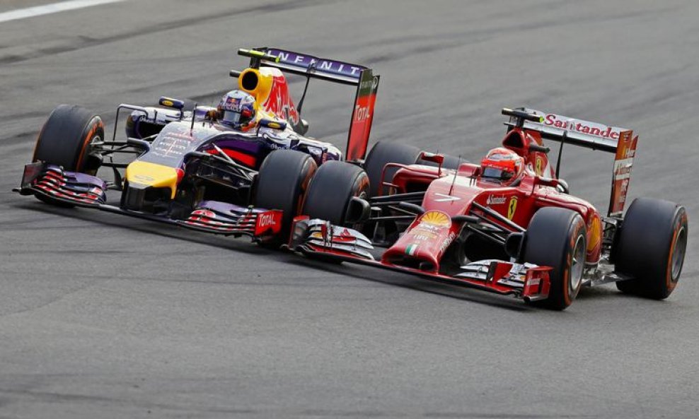 Daniel Ricciardo i Kimi Raikkonen u Monzi