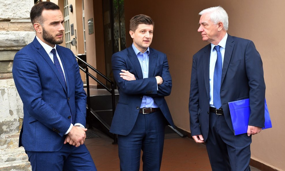 Josip Aladrović, Zdravko Marić i Željko Glavić danas s premijerom u Požegi