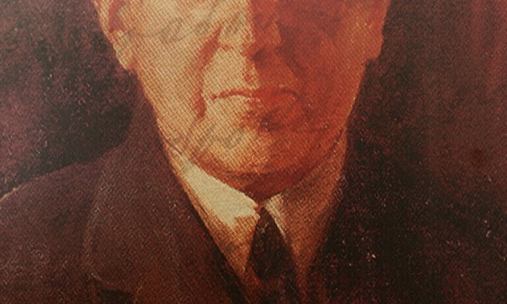 Portret Milutina Milankovića izložen u njegovoj rodnoj kući u Dalju