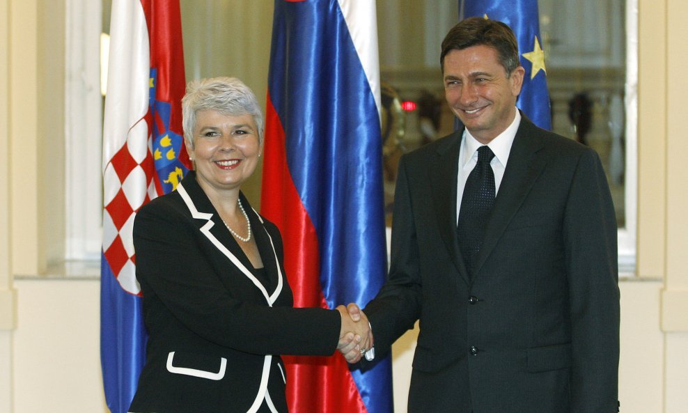 Jadranka Kosor i Borut Pahor