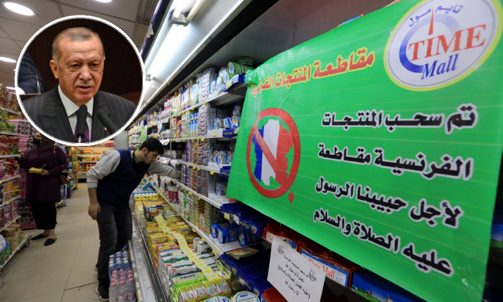 Bojkot francuskih proizvoda započeo je tijekom vikenda u arapskim zemljama